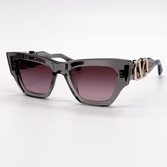 NEW VALENTINO SUNGLASSES VLS-166C VIOLET WOMEN CAT EYE EYEWEAR